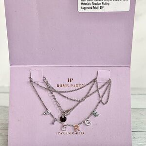 Silver Fierce Charm Necklace from Bomb Party